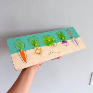 Lovevery The Adventurer Play Kit Community Garden Puzzle Green